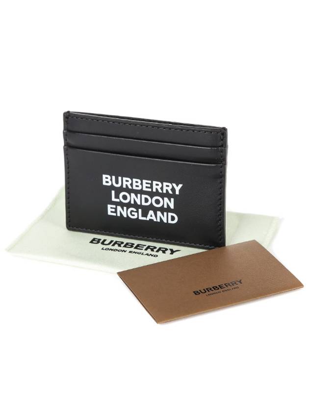 logo print double card wallet - BURBERRY - BALAAN.