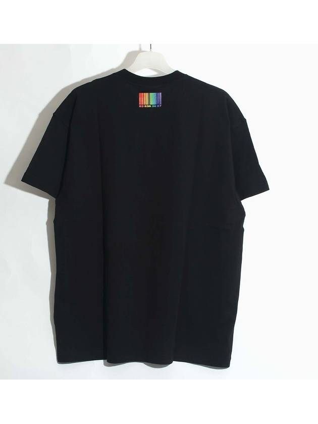 Rainbow Barcode Short Sleeve T-Shirt Black - VETEMENTS - BALAAN 3