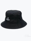 Logo Cotton Bucket Hat Black - VIVIENNE WESTWOOD - BALAAN 2