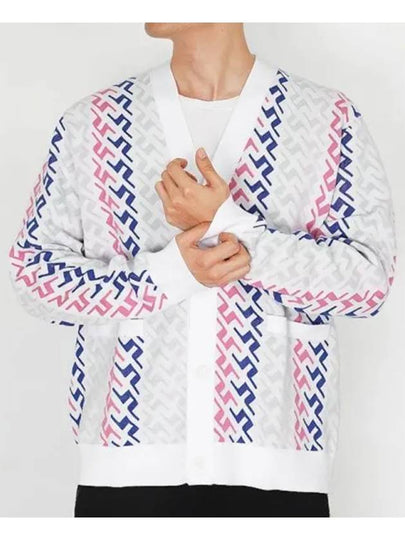 Men's Vice Pink Painting Bridge Knit Top White - J.LINDEBERG - BALAAN 2