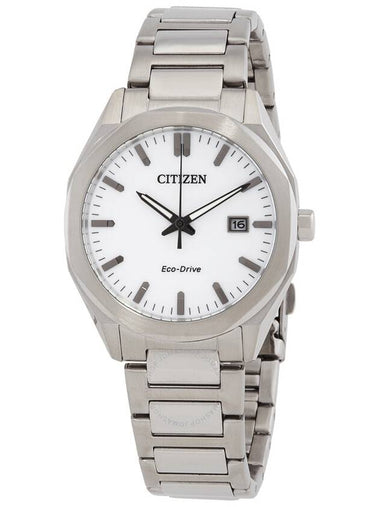 Citizen Octangle Eco-Drive White Dial Unisex Watch BM7620-83A - CITIZEN - BALAAN 1