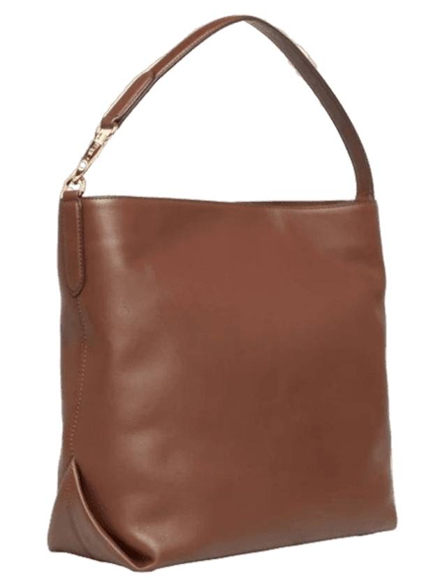 Cash Leather Shopper Shoulder Bag Tan - LAUREN RALPH LAUREN - BALAAN 1