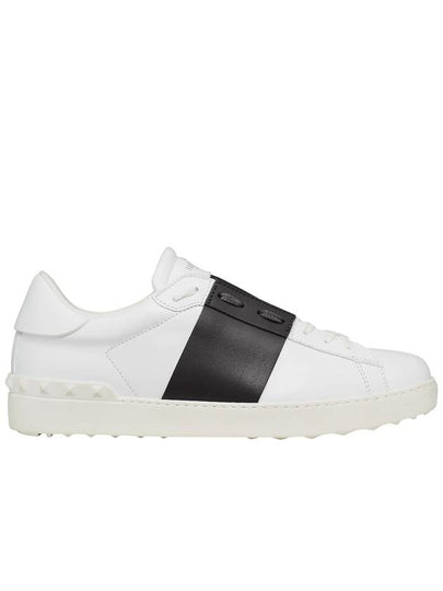 Open Low Top Sneakers White Black - VALENTINO - BALAAN 2