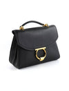 Gancini Small Tote Bag Black - SALVATORE FERRAGAMO - BALAAN 4