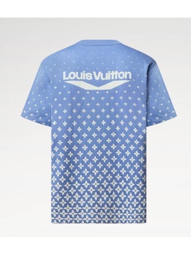 1AGJUI Knitted Cotton T Shirt Short Sleeve - LOUIS VUITTON - BALAAN 3