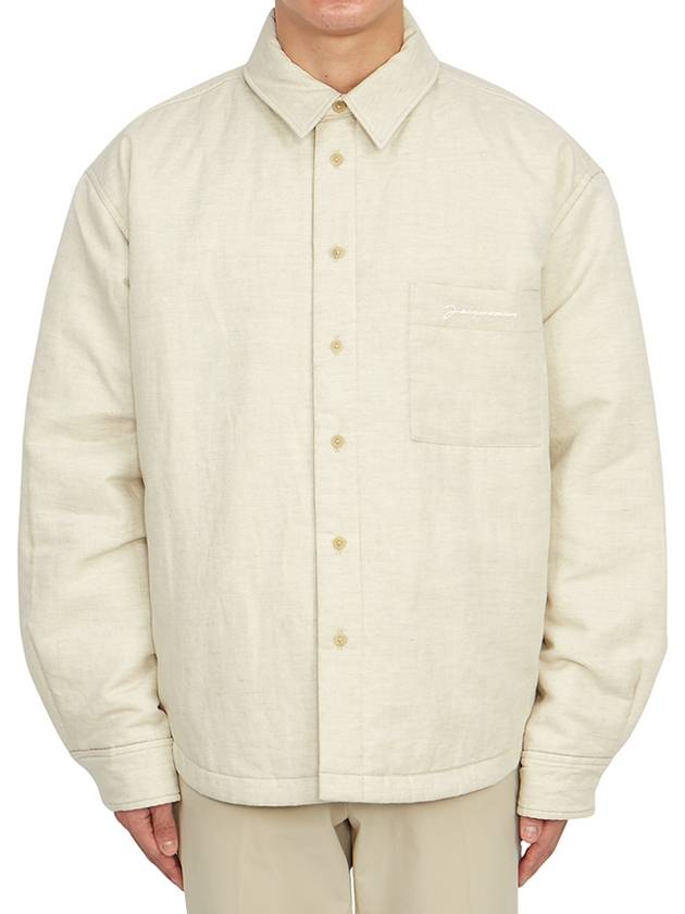 La Chemise Boulanger Puffed Overshirt Padded Light Beige - JACQUEMUS - BALAAN 2