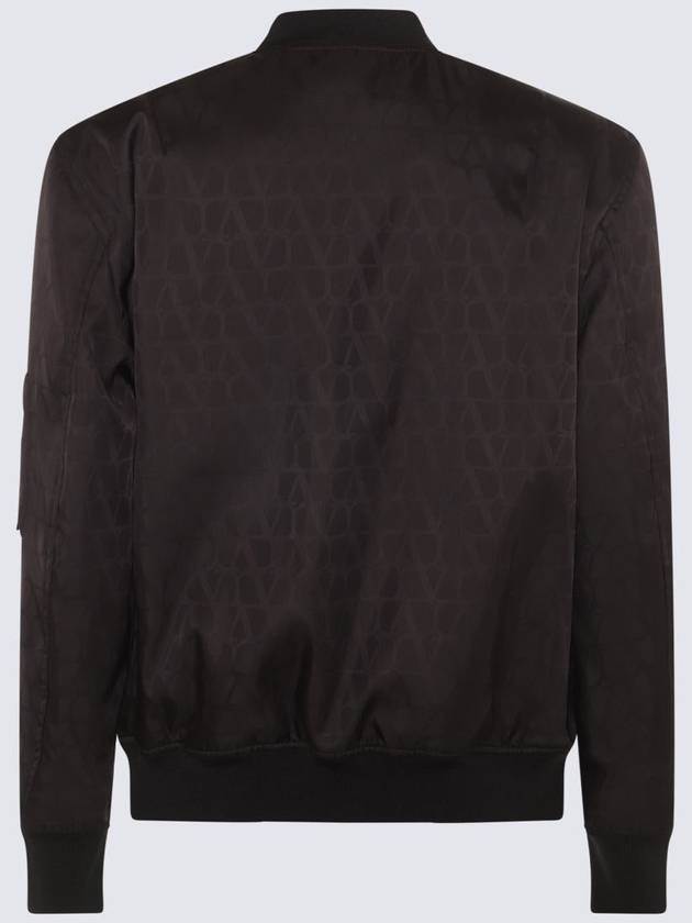 Toile Iconograph Bomber Jacket Black - VALENTINO - BALAAN 3