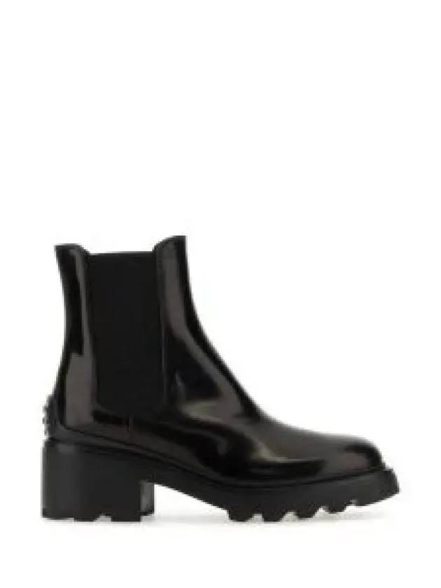 Glossy Leather Chelsea Boots Black - TOD'S - BALAAN 2