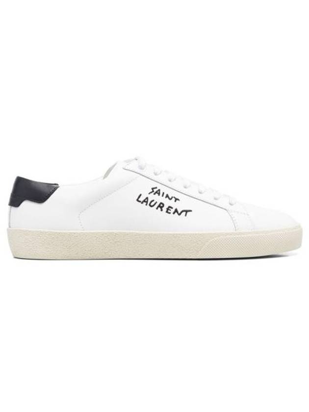 Court Classic Black Tab Low Top Sneakers White - SAINT LAURENT - BALAAN 2