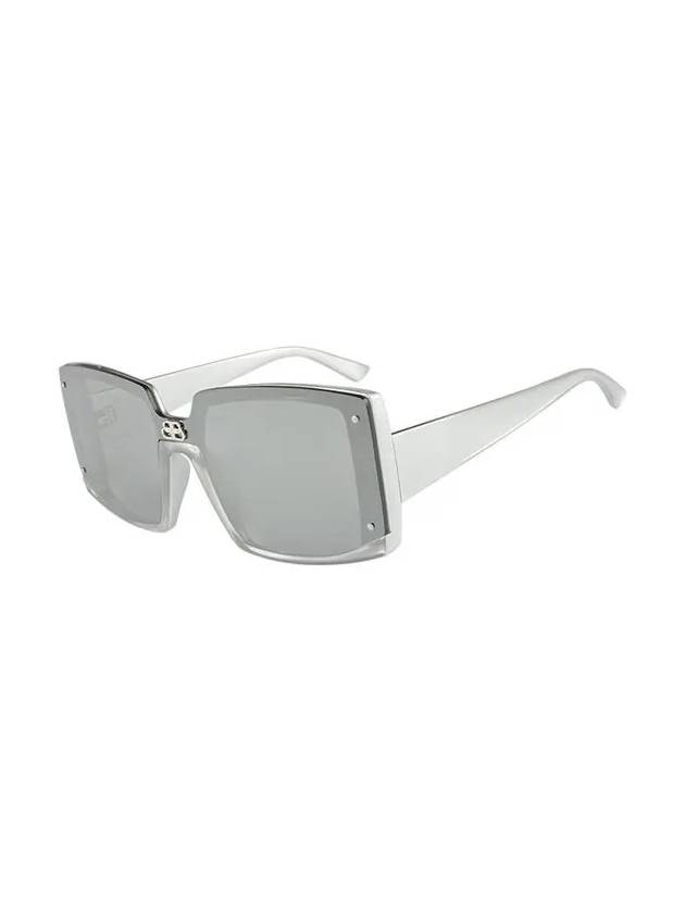 Eyewear WoMen's Square Acetate Sunglasses Silver - BALENCIAGA - BALAAN 4