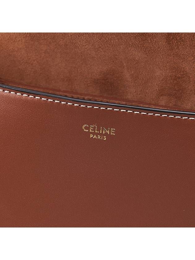 Folco Cuir Triomphe Calfskin Cross Bag Tan - CELINE - BALAAN 10