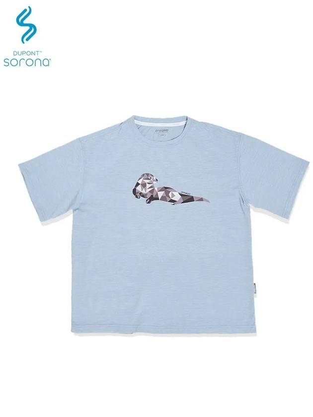 Crisis Animal Short Sleeve T-Shirt Blue - OFFGRID - BALAAN 3