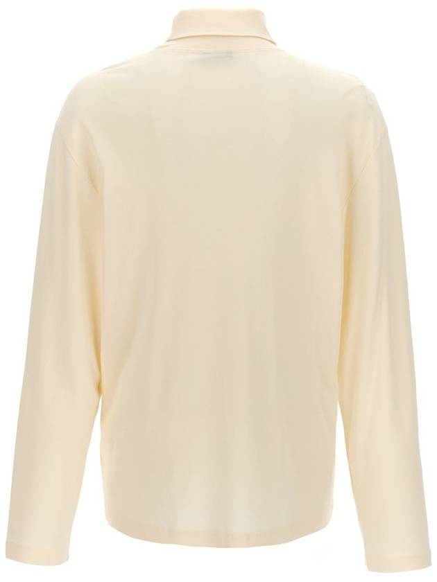 Cotton Long Sleeve Turtleneck Cream - LEMAIRE - BALAAN 3