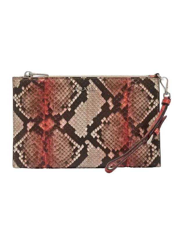 Python Snake Skin Clutch Bag - PRADA - BALAAN 1