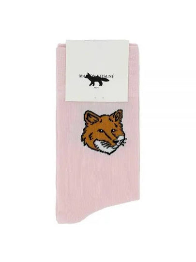 Fox Head Socks Pink - MAISON KITSUNE - BALAAN 2