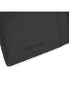 Check Leather Long Wallet Black - BURBERRY - BALAAN 7