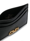 V Logo Signature Card Wallet Black - VALENTINO - BALAAN 5