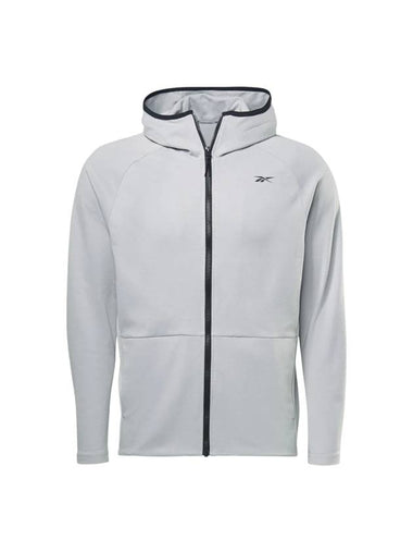 DMX Interlock Zip-Up Hoodie Grey - REEBOK - BALAAN 1