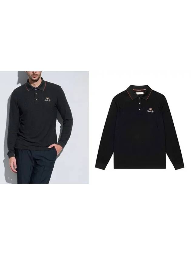 Garment Golf Men s Classic Collar Long Sleeve T Shirt GMTLD411 - LUX GOLF - BALAAN 3