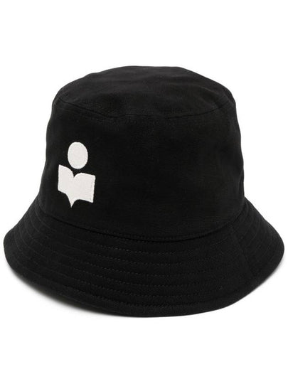 Haley Embroidered Logo Bucket Hat Black - ISABEL MARANT - BALAAN 2