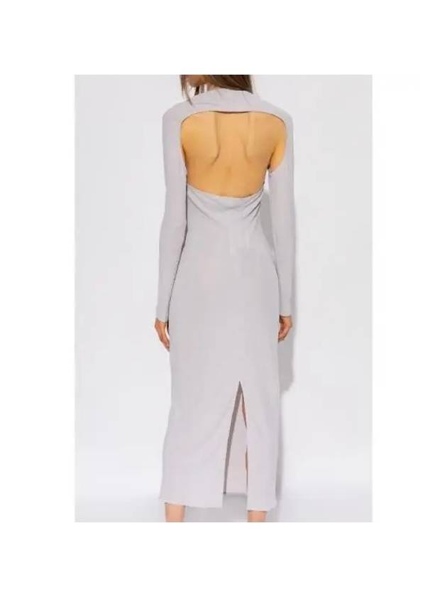 NODI knot cutout detail dress 221DR024 1026 LIGHTGREY - JACQUEMUS - BALAAN 4