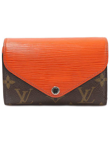 M60495 Monogram Canvas PIMENT Epi Leather Marie Roux Compact Medium Wallet - LOUIS VUITTON - BALAAN 1