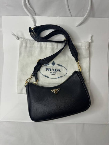 Saffiano leather mini chain shoulder bag 1BH174 - PRADA - BALAAN 1