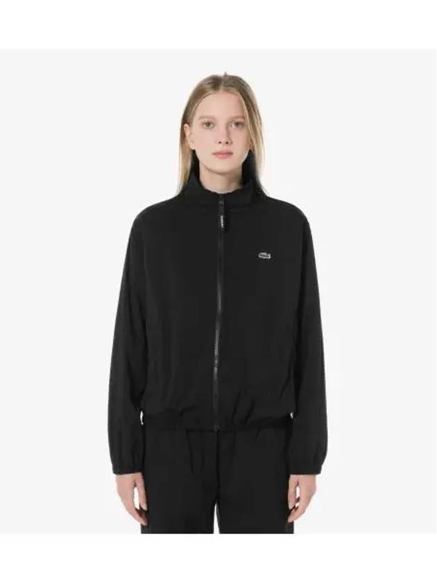 Women s Woven Set up Jacket Black - LACOSTE - BALAAN 1