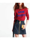 Big Logo Knit Top Red - LOUIS VUITTON - BALAAN 5