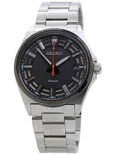 Seiko Quartz Crystal Black Dial Men's Watch SUR507P1 - SEIKO - BALAAN 1