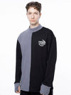 Men s M243MT04BK Circular Reverse Wool Half Neck Sweatshirt Black Gray - CHANCE'S NOI - BALAAN 7