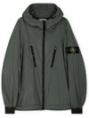 Skin Touch Nylon TC Hooded Jacket Musk Green - STONE ISLAND - BALAAN 4