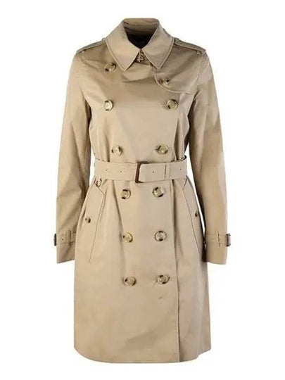 WoMen's Mid-Length Kensington Heritage Trench Coat Beige - BURBERRY - BALAAN 2