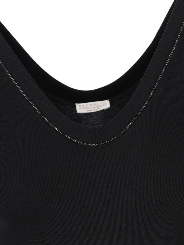 Long Sleeve T-Shirt M0TC8BJ312C101 P24 BLACK - BRUNELLO CUCINELLI - BALAAN 4