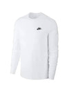 Men's NSW Club Long Sleeve T-Shirt White - NIKE - BALAAN 5