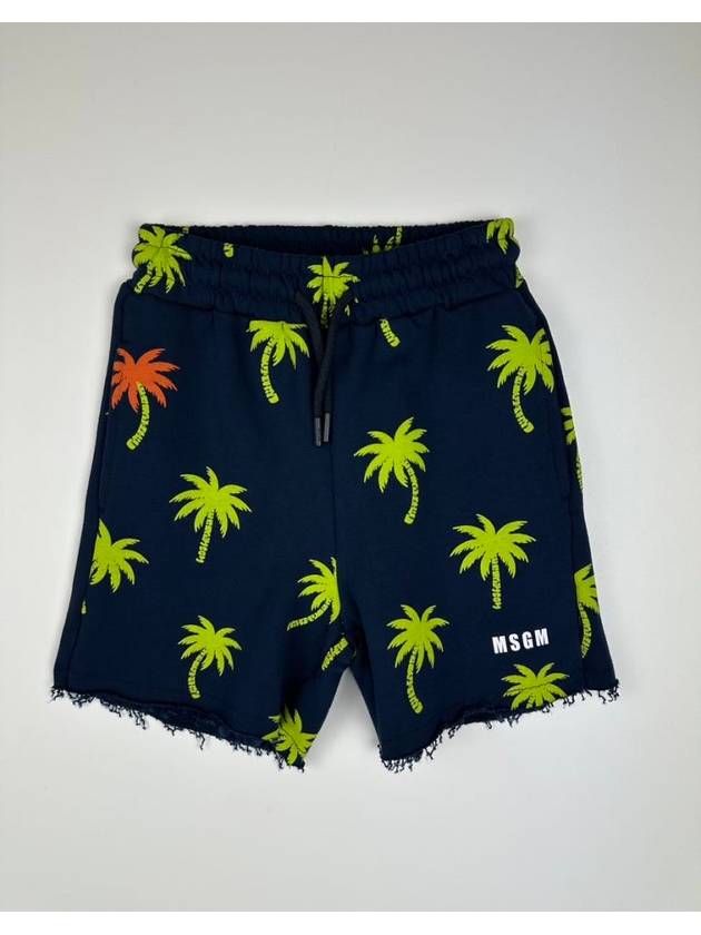 Kids Sweat Shorts S4MSJBBE227 Blue Boys 4 6A - MSGM - BALAAN 1