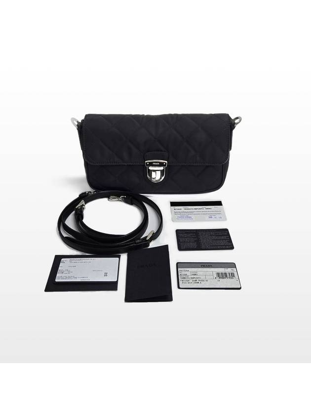 Prada Quilted Tesuto Black Tote Bag and Cross BT1025 - PRADA - BALAAN 9