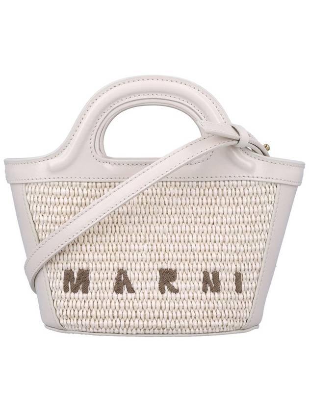 Rattan Micro Tropicalia Cross Bag White - MARNI - BALAAN 2