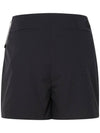 High Waist Layered Effect Shorts Black - MONCLER - BALAAN 3