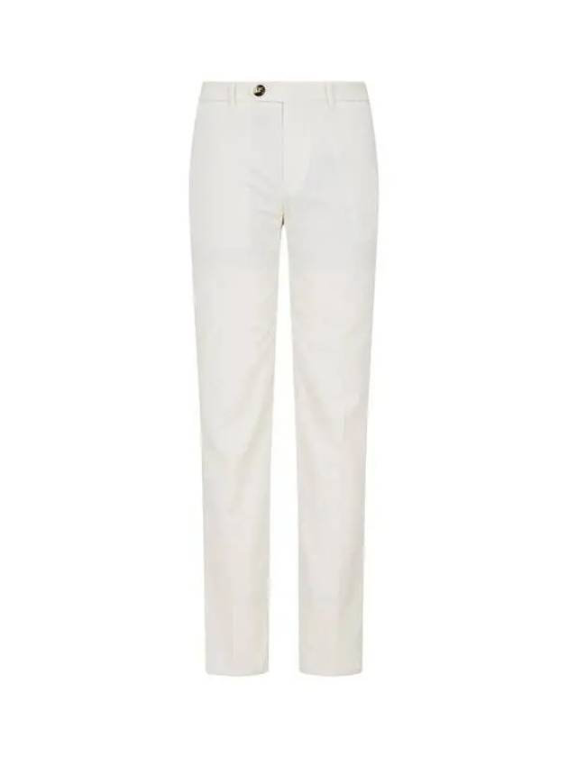 Men s unbutton closure corduroy pants cream 270214 - BRUNELLO CUCINELLI - BALAAN 1