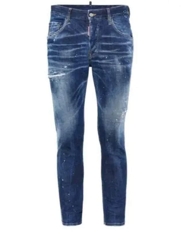 Skater Denim Jeans Dark Blue - DSQUARED2 - BALAAN 2