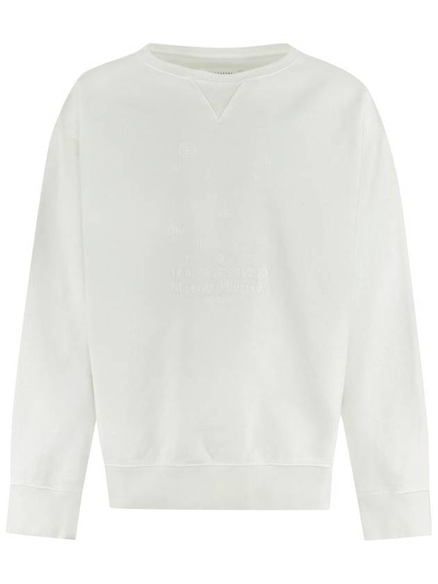 Numbering Logo Cotton Sweatshirt White - MAISON MARGIELA - BALAAN 2