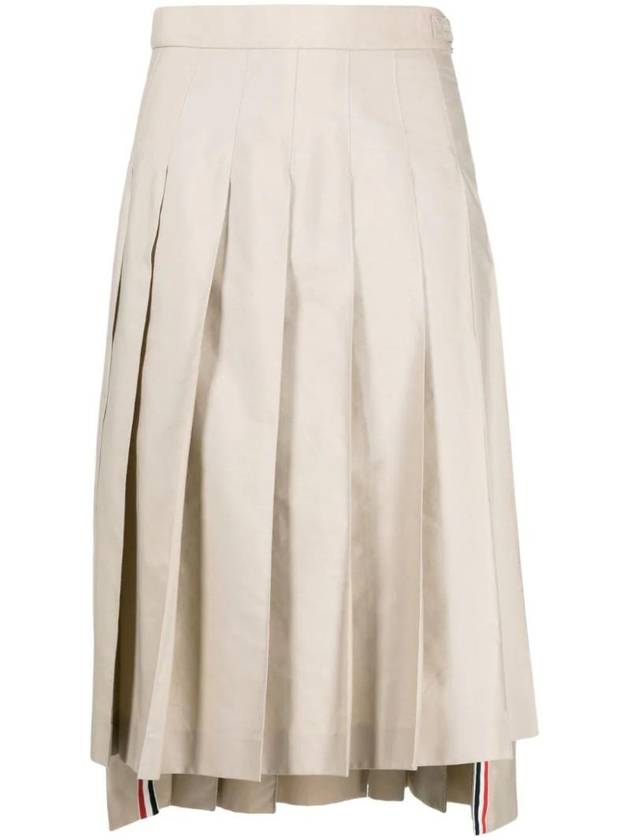 RWB Tab Pleated Midi Skirt FGC400U04502 - THOM BROWNE - BALAAN 1