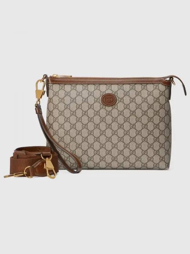 Messenger Bag With Interlocking G Beige Ebony - GUCCI - BALAAN 2