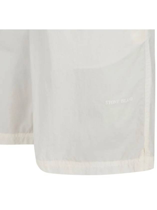 Comfort Fit Swim Shorts White - STONE ISLAND - BALAAN 9