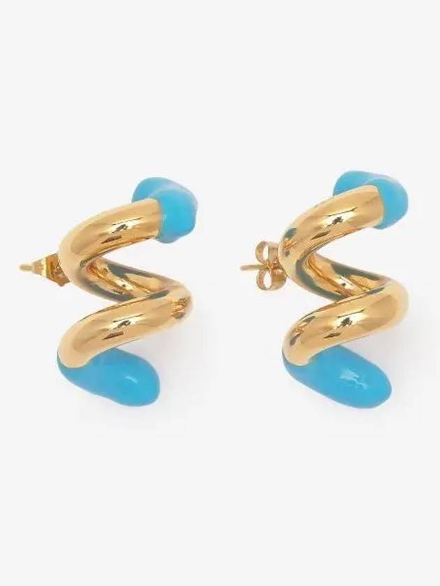 Fusilo twist earrings gold sky blue CACCWJEW019MET0077511 - SUNNEI - BALAAN 2