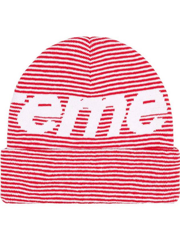 Big Logo Beanie Red Stripe - SUPREME - BALAAN 2