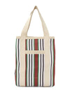 Darwen Striped Small Nylon Tote Bag Red - ISABEL MARANT - BALAAN 4