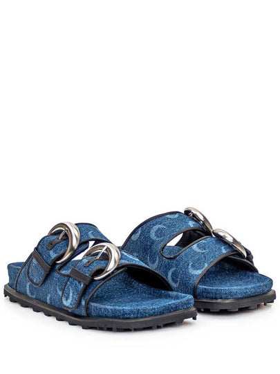 Marine Serre Denim Sandal - MARINE SERRE - BALAAN 2