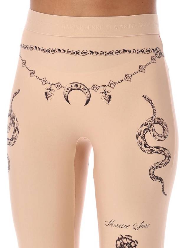 Marine Serre Tattoo Leggings - MARINE SERRE - BALAAN 3